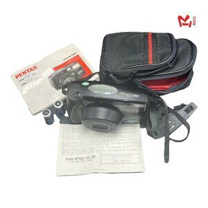 Pentax Zoom 105 Super 35mm Film Camera Point & Shoot Camera‎ Built N Flash